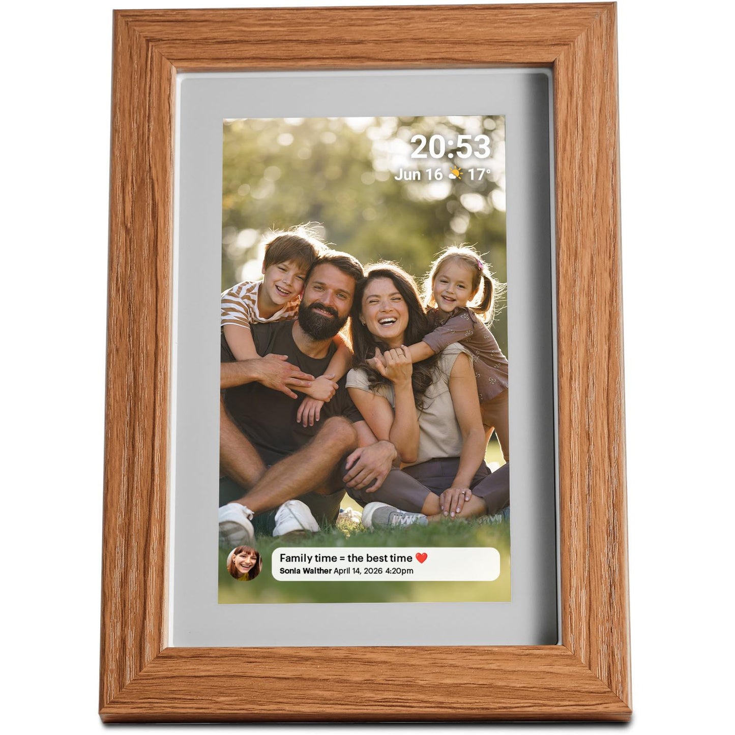 Jackson Frameo Smart Digital Photo Frame 7" 16GB (White Oak)
