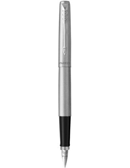 Jotter Chrome Trim Fountain Pen in Stainless Steel
