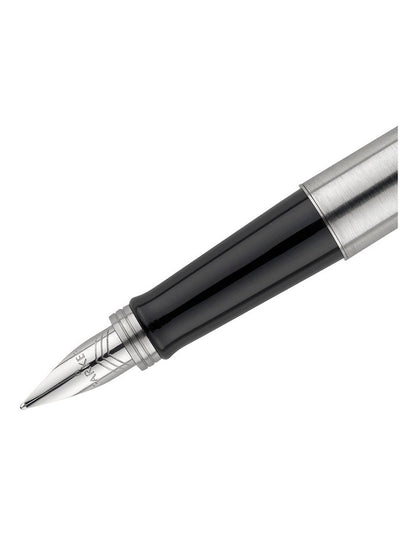 Jotter Chrome Trim Fountain Pen in Stainless Steel