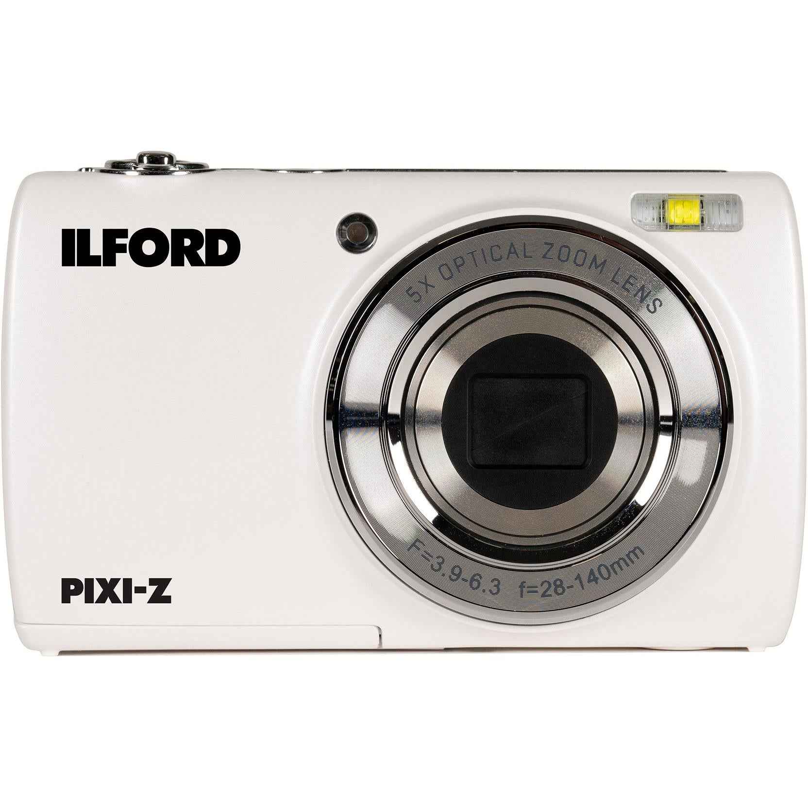 Ilford PIXI-Z 5x Zoom Digital Compact Camera (White)