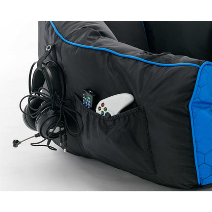 Powerwave Bean Bag Puff Chair (Blue)