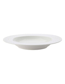 White Basics Diamonds Rim Soup Bowl 22.5cm in White