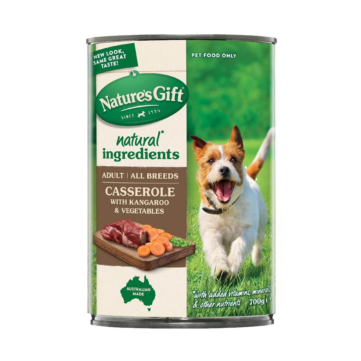 Nature's Gift Adult Wet Dog Food Casserole With Kangaroo & Vegetables 700g