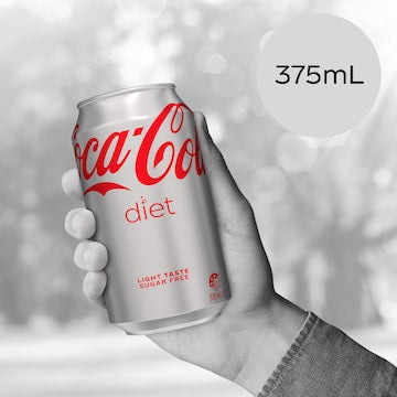 Coca-Cola Diet Soft Drink Cans 375mL x 10 pack