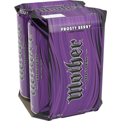 Mother Energy Drink Frosty Berry Multipack Cans 500mL x 4 pack