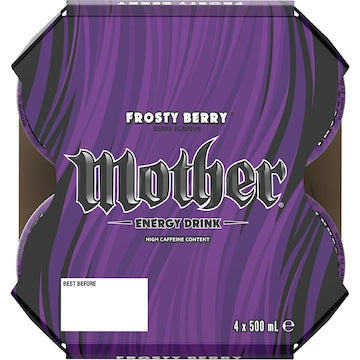 Mother Energy Drink Frosty Berry Cans 500mL x 4 pack