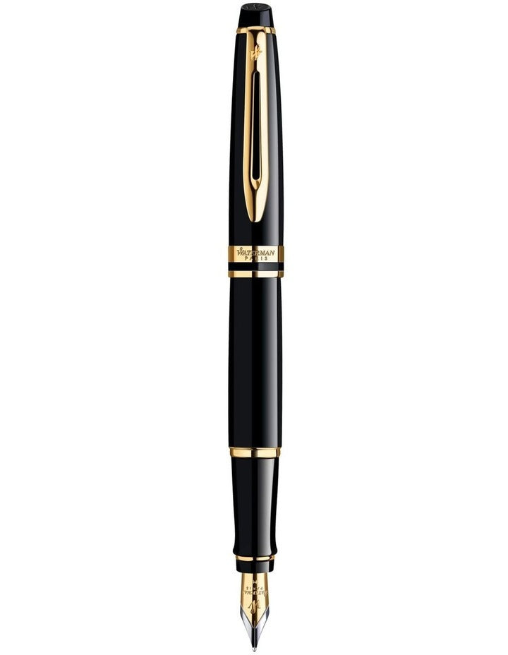 Waterman Expert Fountain Pen in Black Gold Trim