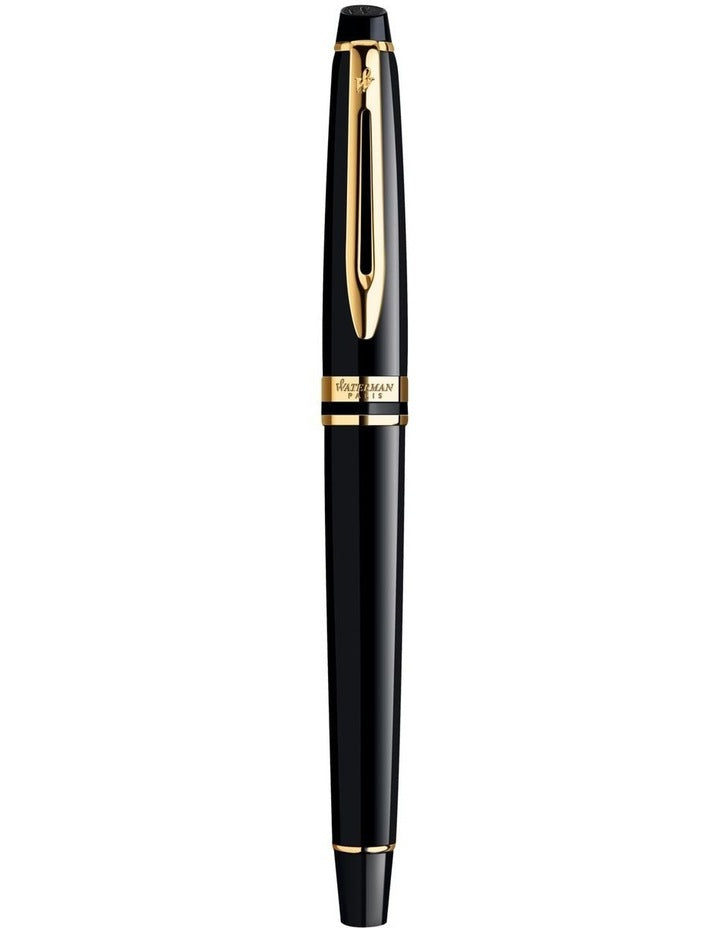 Waterman Expert Fountain Pen in Black Gold Trim