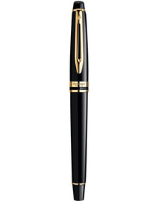 Waterman Expert Fountain Pen in Black Gold Trim