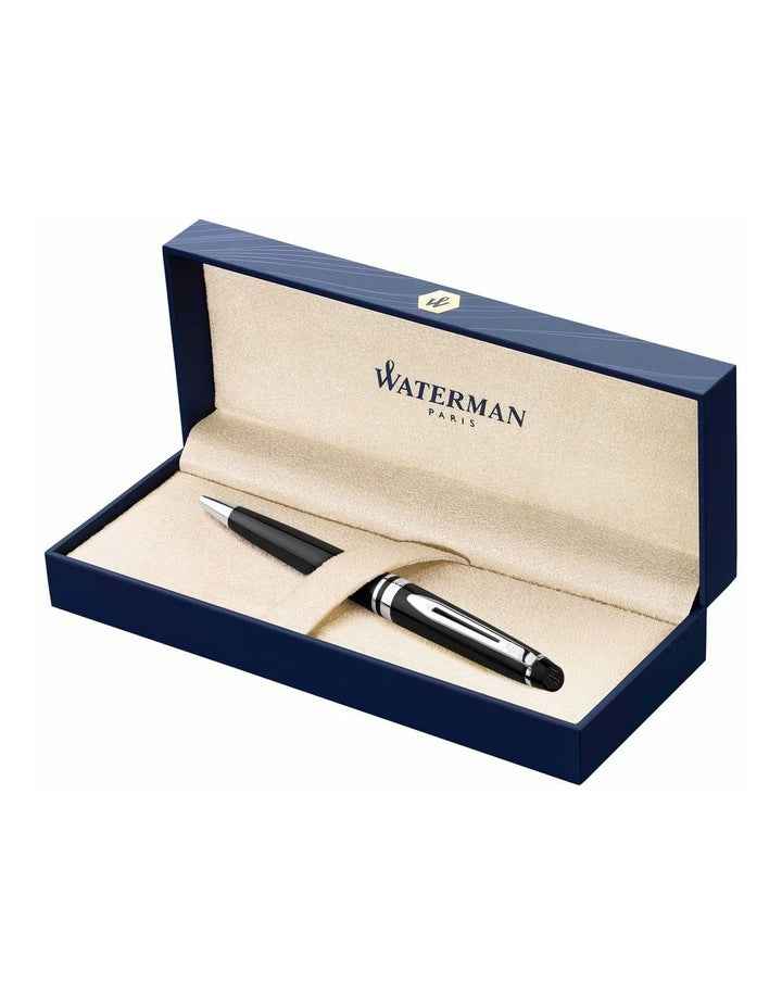 Expert Ballpoint Chrome Trim Pen in Black
