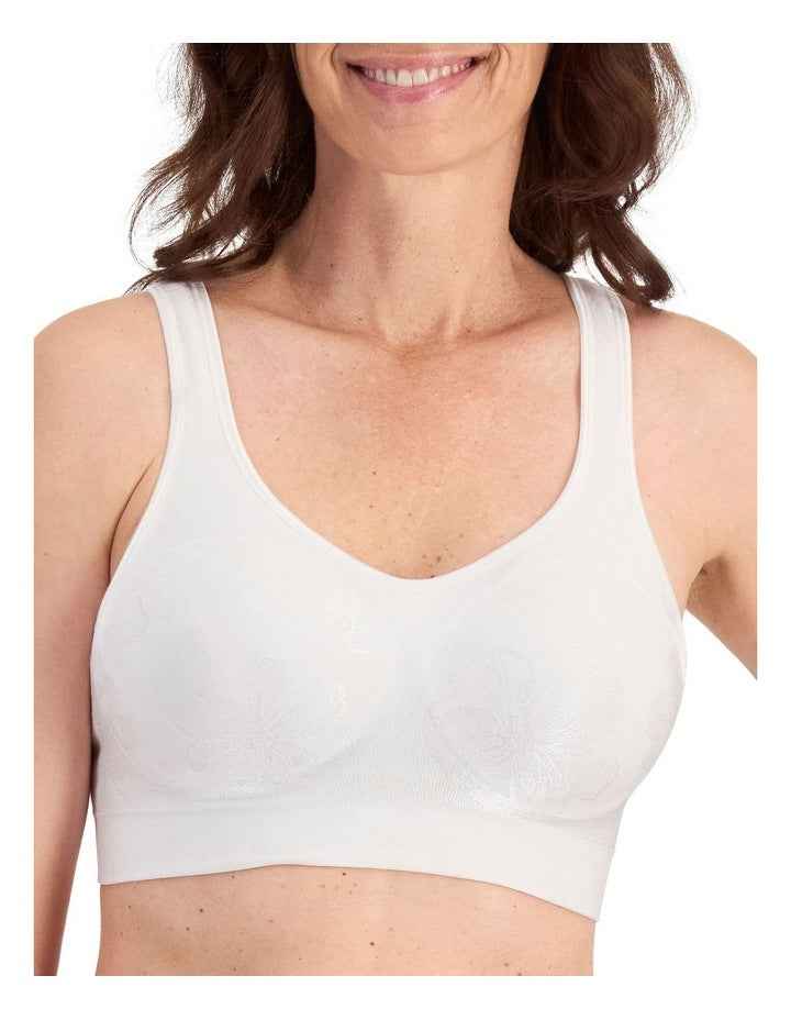 Comfort Revolution Contour Wirefree Bra in White