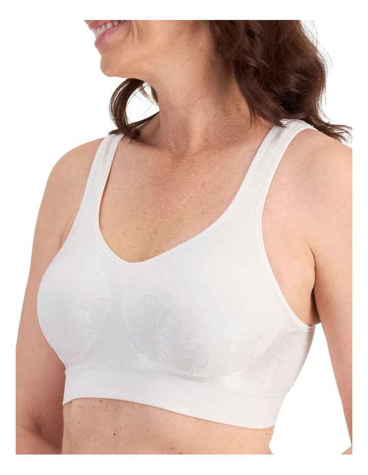 Comfort Revolution Contour Wirefree Bra in White