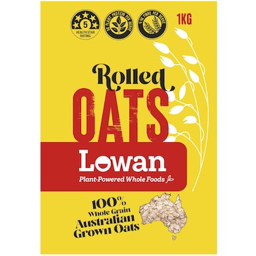 Lowan Rolled Wholegrain Oats 1kg