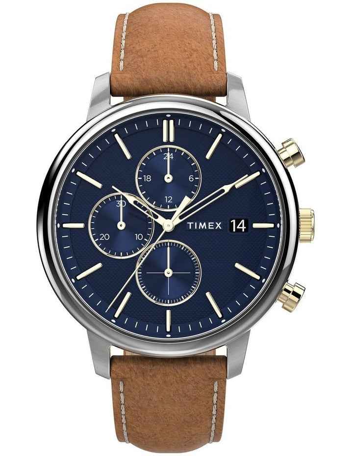 Chicago Tan Leather Chrono Watch TW2U39000