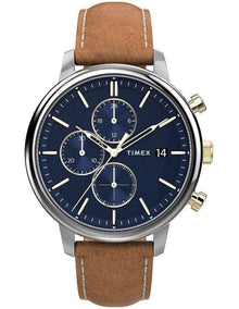 Chicago Tan Leather Chrono Watch TW2U39000