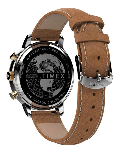 Chicago Tan Leather Chrono Watch TW2U39000