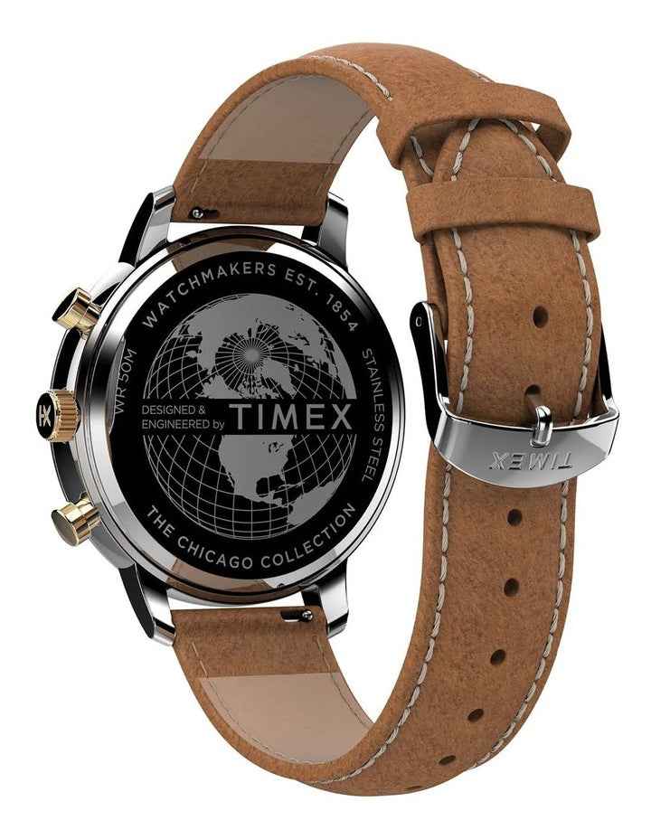 Chicago Tan Leather Chrono Watch TW2U39000