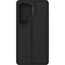 EFM Monaco Vegan Leather Wallet Case with D3O BIO for Galaxy S25 Ultra (Black)