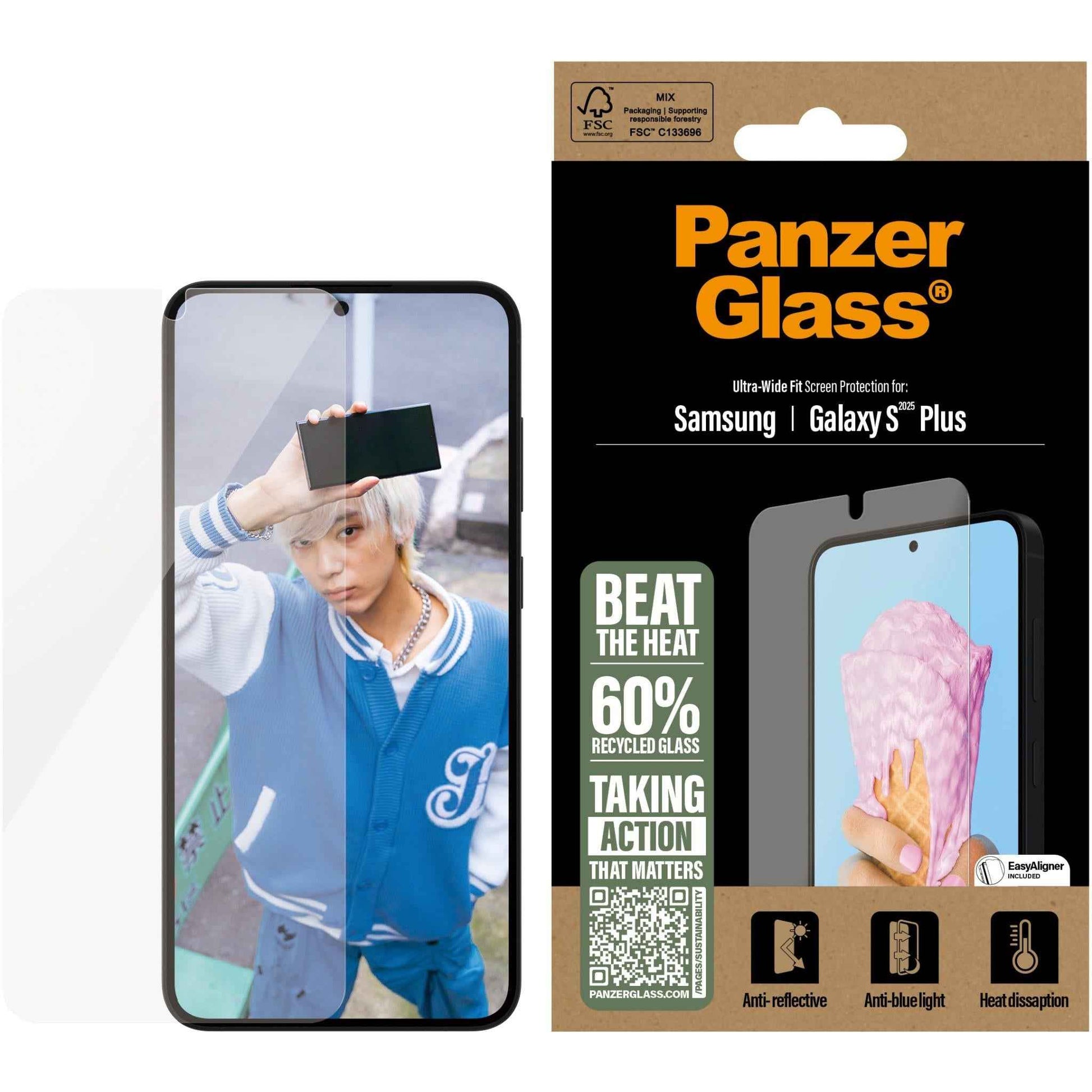 PanzerGlass All-in-One Screen Protector for Galaxy S25+