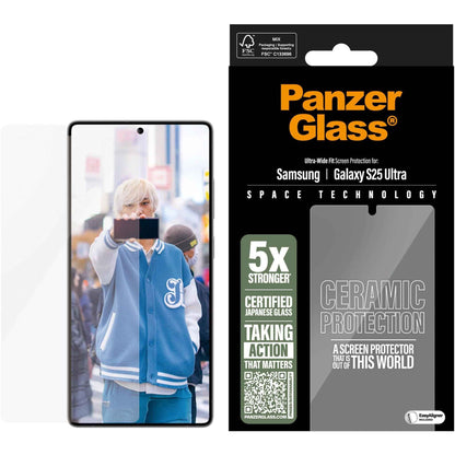 PanzerGlass Ceramic Screen Protector for Galaxy S25 Ultra