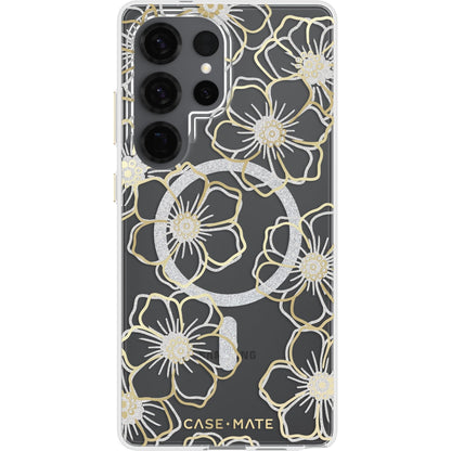 Case-Mate Floral Gems Case for Galaxy S25 Ultra (Gold)