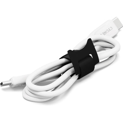 Cygnett TangleTamer Hook & Loop Fastening Cable Organisers 10 Pack (Black)