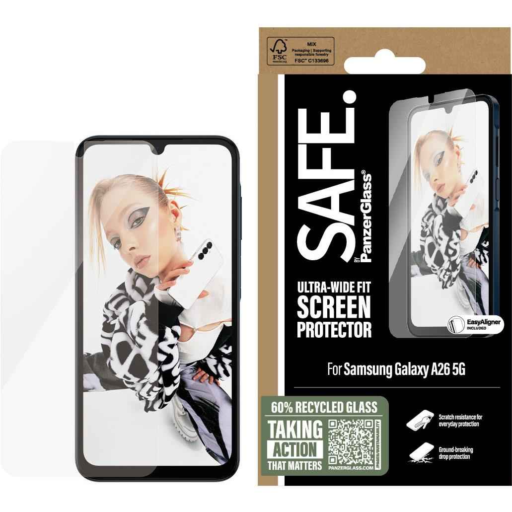 SAFE by Panzer Ultra Wide Fit Screen Protector for Galaxy A26