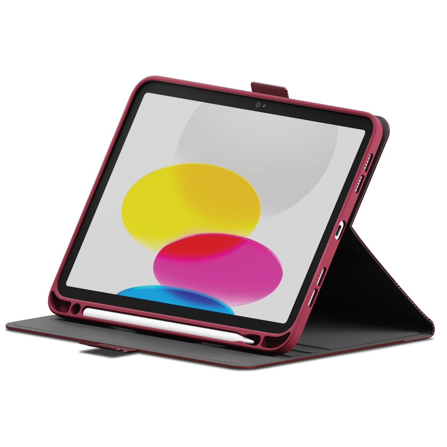 Cygnett TekView Case for iPad A16/10.9" 10th Gen (Cherry Rose)