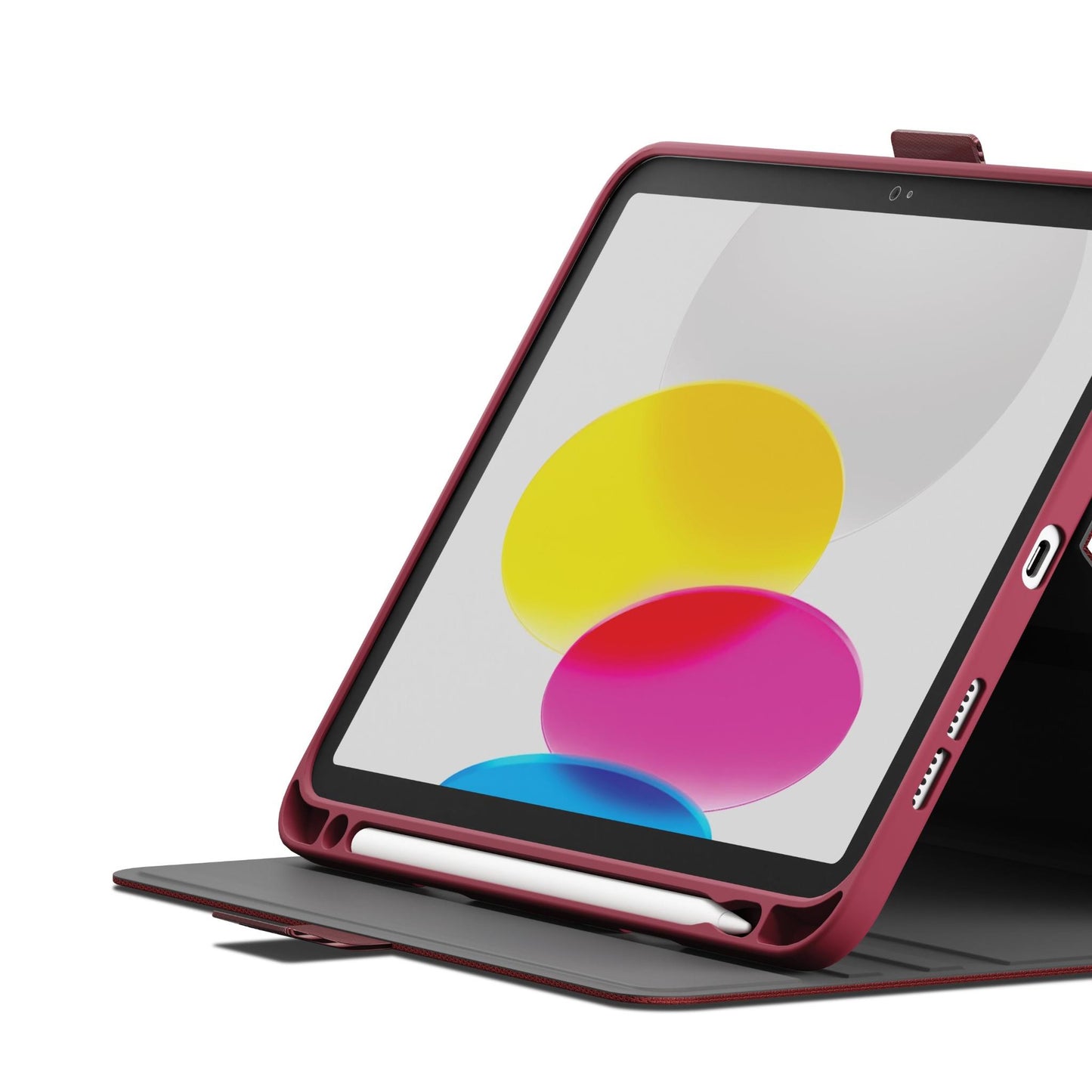 Cygnett TekView Case for iPad A16/10.9" 10th Gen (Cherry Rose)