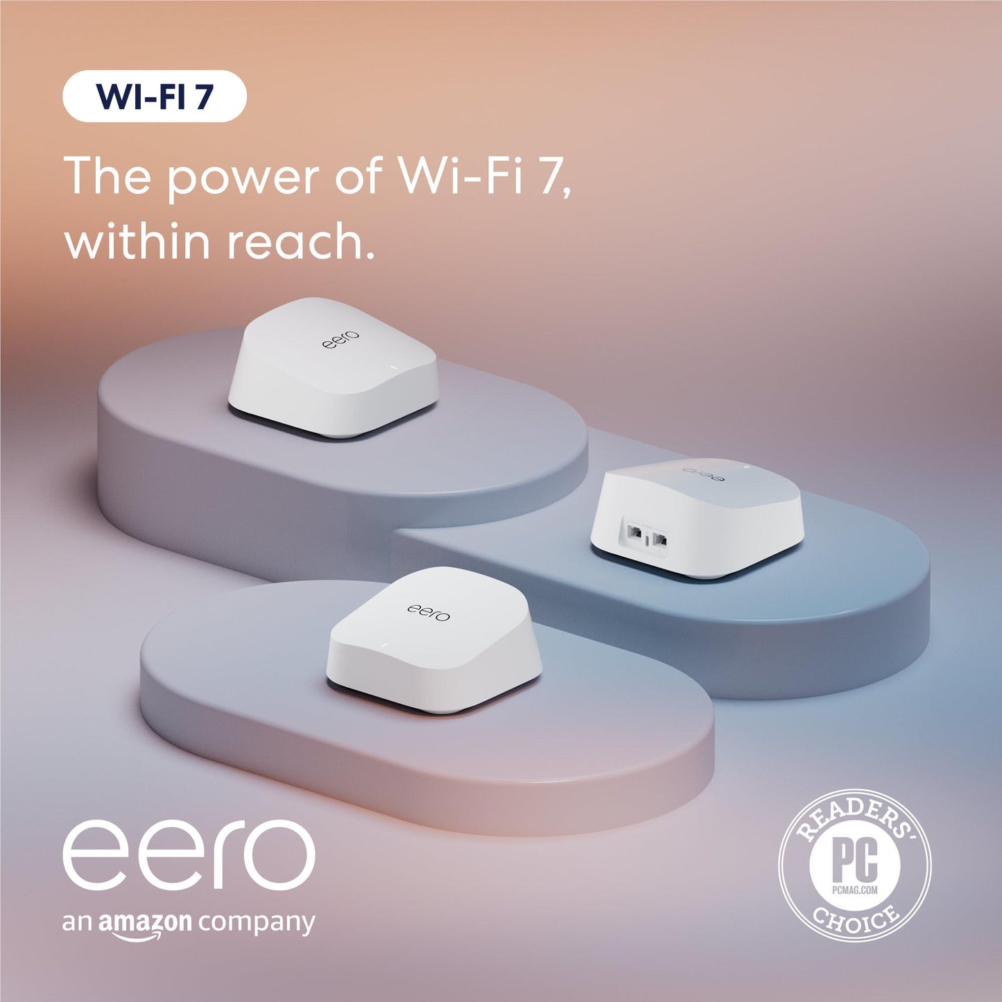 Amazon eero 7  Wi-Fi 7  Dual-Band Mesh Router (3 Pack)