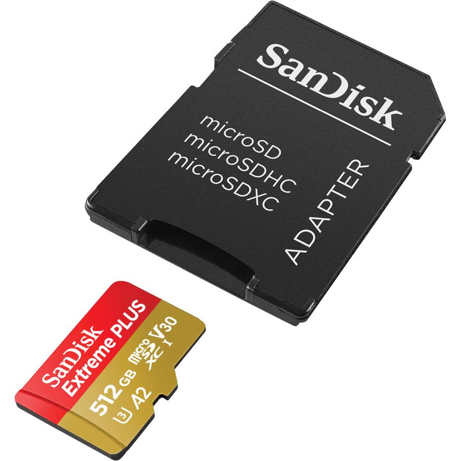 Sandisk Extreme PLUS MicroSDXC 512GB 200MB/s Memory Card