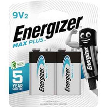 Energizer Max Plus High Performance 9V Alkaline Battery 2 pack