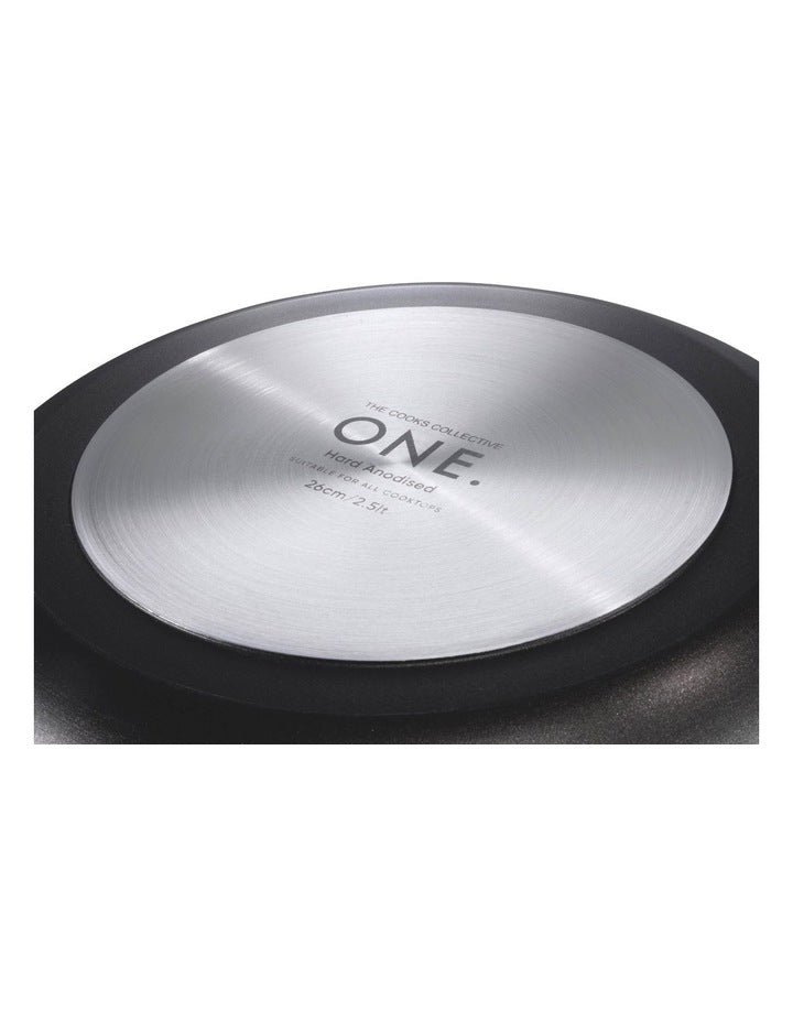 One Hard Anodised Frypan 30cm in Black