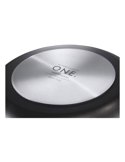 One Hard Anodised Frypan 30cm in Black
