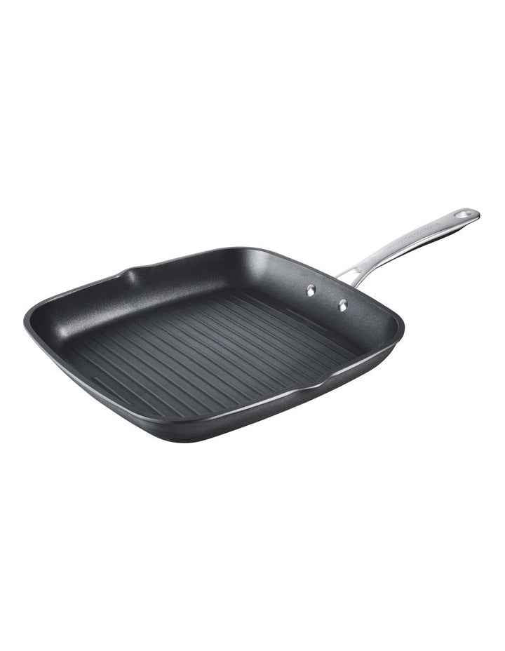 One Hard Anodised Grill Pan 28cm in Black
