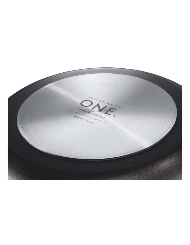 One Hard Anodised Grill Pan 28cm in Black