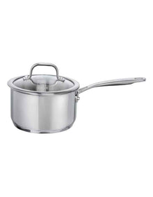 One Saucepan with Lid 1.8L/16cm in Stainless Steel