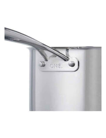 One Saucepan with Lid 1.8L/16cm in Stainless Steel