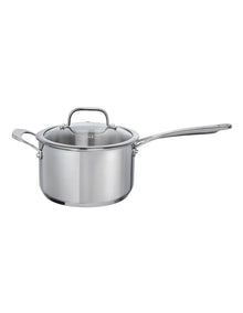 One Saucepan with Lid 3.8L/20cm in Stainless Steel