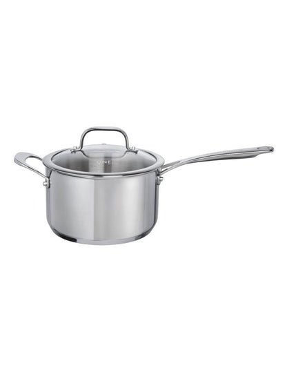 One Saucepan with Lid 3.8L/20cm in Stainless Steel
