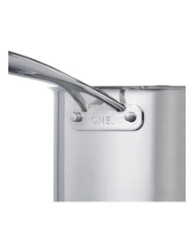 One Saucepan with Lid 3.8L/20cm in Stainless Steel
