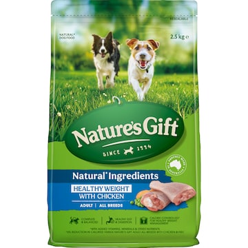 Nature's Gift Adult Dry Dog Food Healthy Weight With Chicken 2.5kg