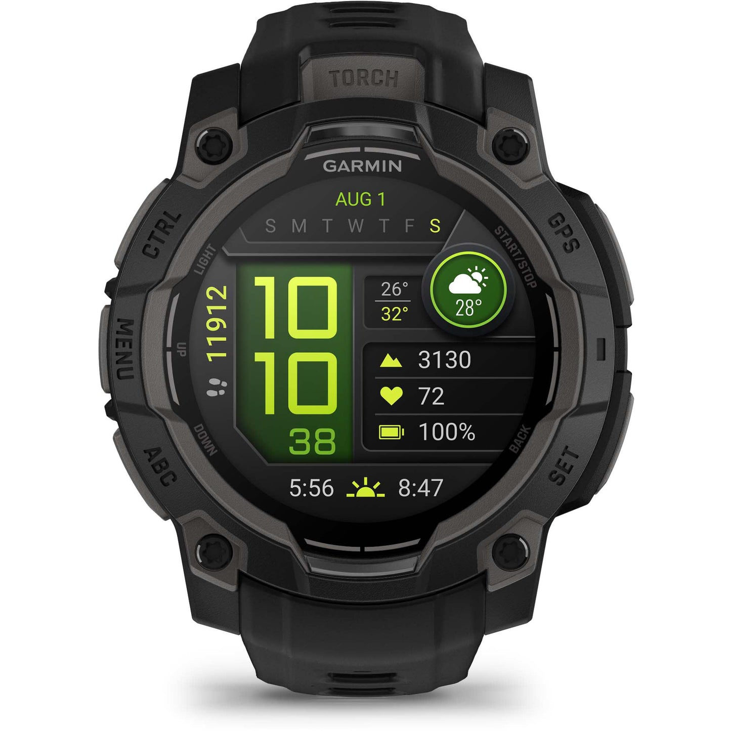 Garmin Instinct 3 45mm  AMOLED Smart Watch (Black)