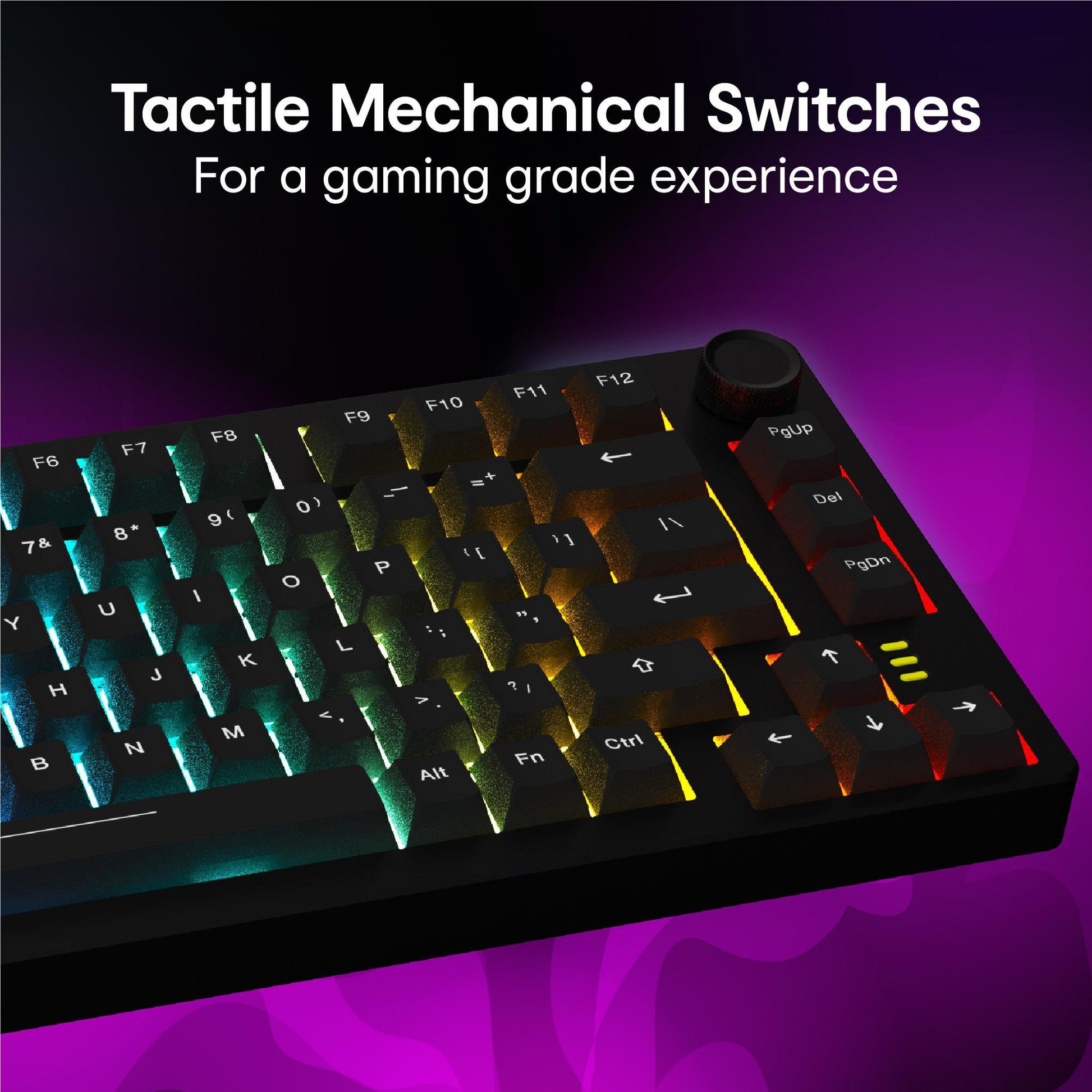 GTEK Storm 75-Key Mechanical Wired TKL Gaming Keyboard
