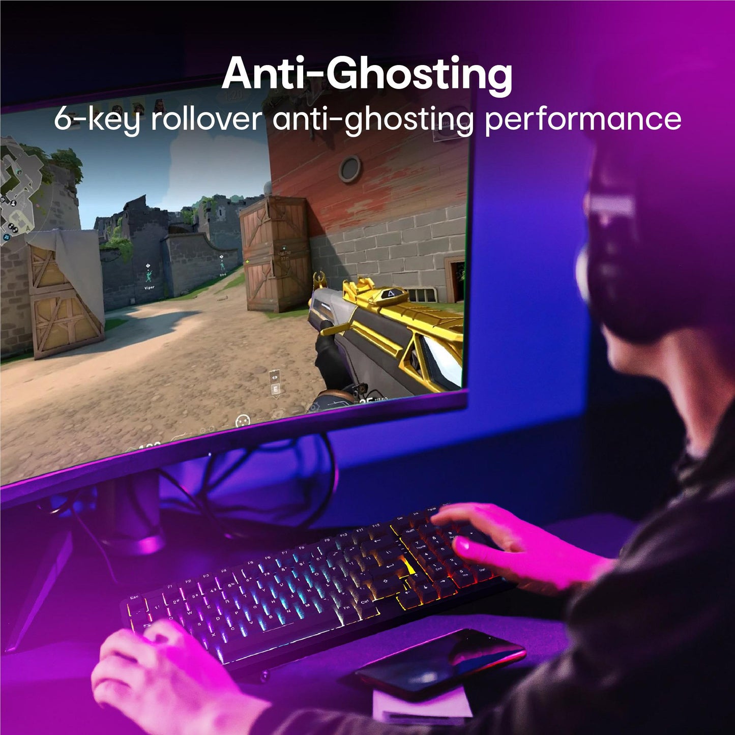 GTEK Storm 97-Key Mechanical Wired Gaming Keyboard
