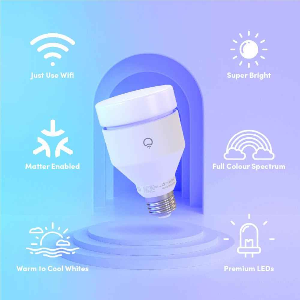 LIFX Colour 1600lm B22 Bayonet Cap Smart Bulb