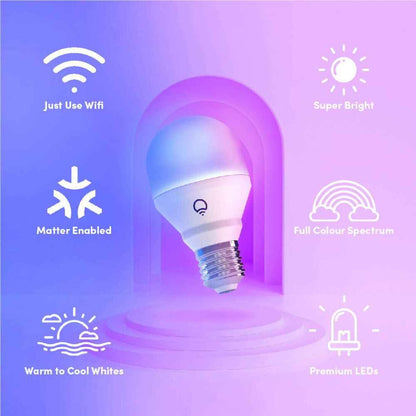 LIFX Colour 950lm E27 Edison Screw Smart Bulb (2 Pack)