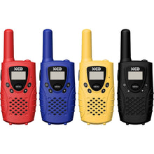 XCD UHF CB 0.5W Handheld Radio 4 Pack (Red/Blue/Yellow/Black)