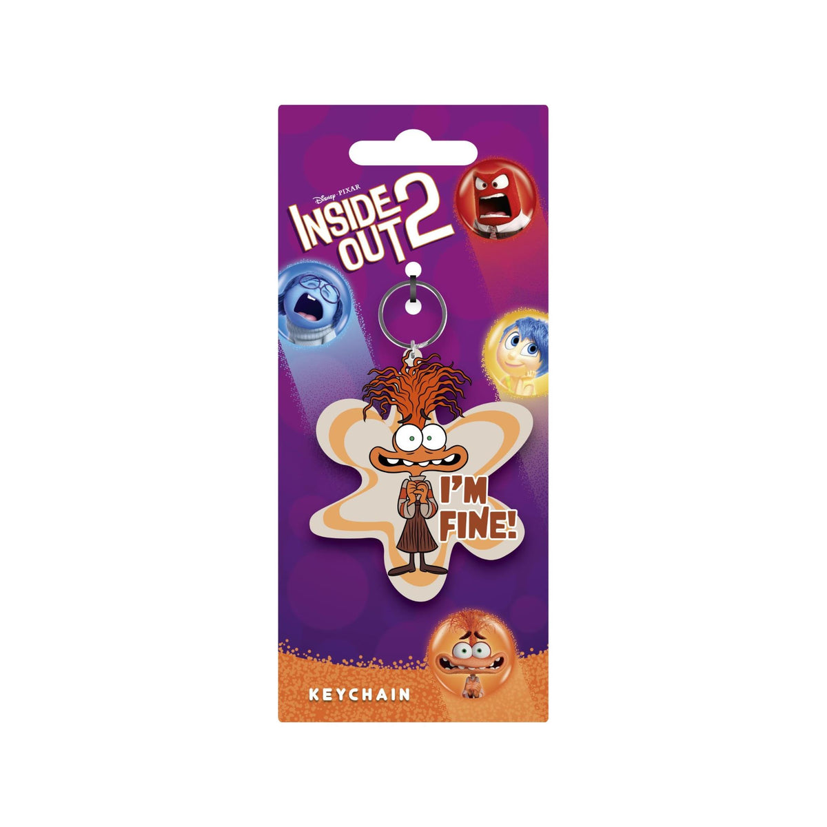 Inside Out - Anxiety PVC Keyring