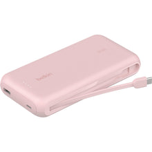 Belkin BoostCharge Power Bank 20K with Integrated Cable (Pink)